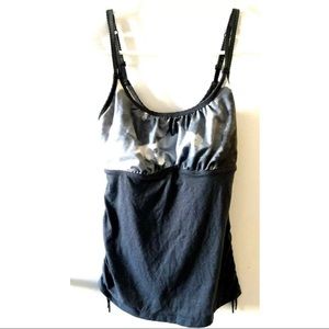 Lululemon Hot N Sweaty Gray Clouds Tank Top